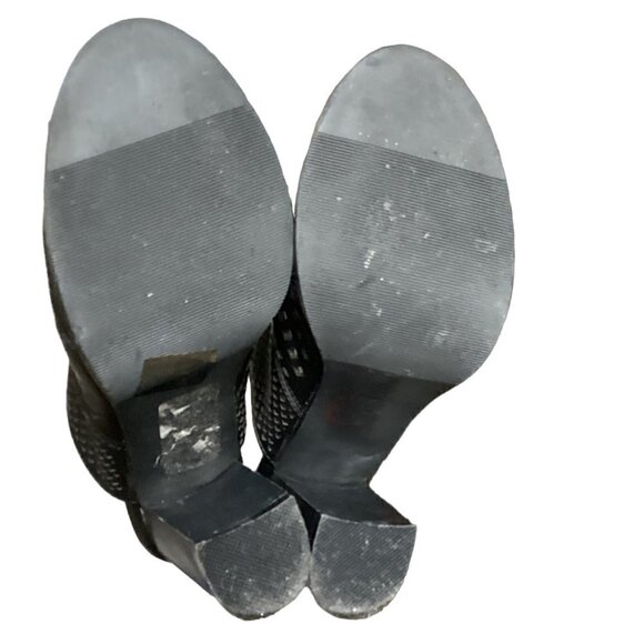 Nature Breeze Peep Toe Mule Sz 7-1/2 Black #65i - Picture 7 of 8